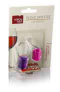 Каплеуловитель VacuVin Wine Server Crystal розовый/фиолетовый, 2 шт